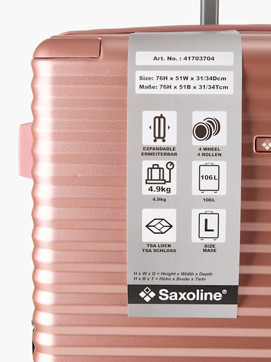 Saxoline Koffer pink