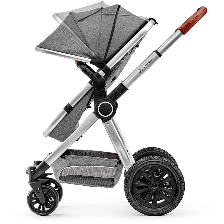 Kinderkraft Kombikinderwagen 3 in 1 Veo Grey