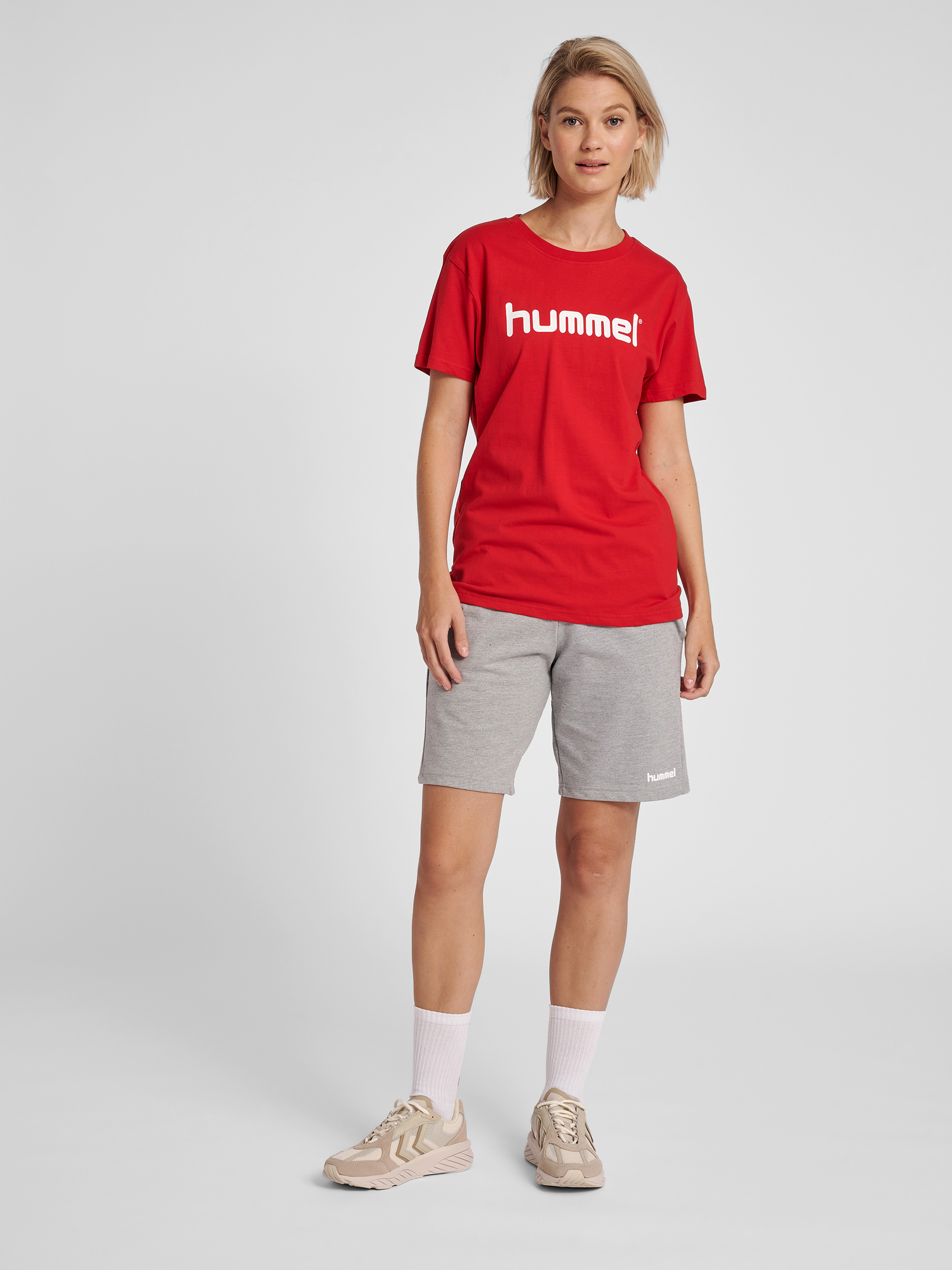HUMMEL GO COTTON LOGO T-SHIRT WOMAN S/S