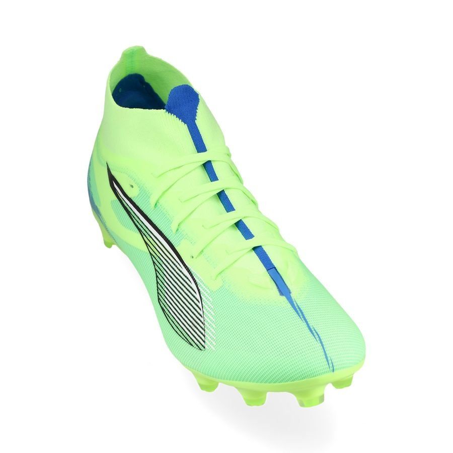 PUMA Ultra 5 Match   FG/AG Lights Out - Fizzy Apple/Blanc/Bleu