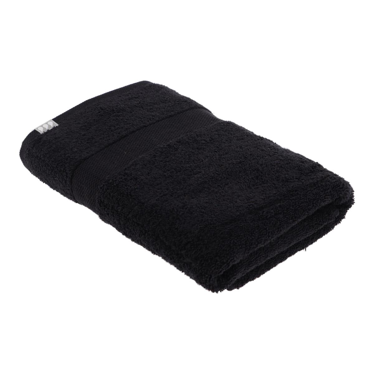 SERVIETTE BAIN 70X130CM COTON NOIR