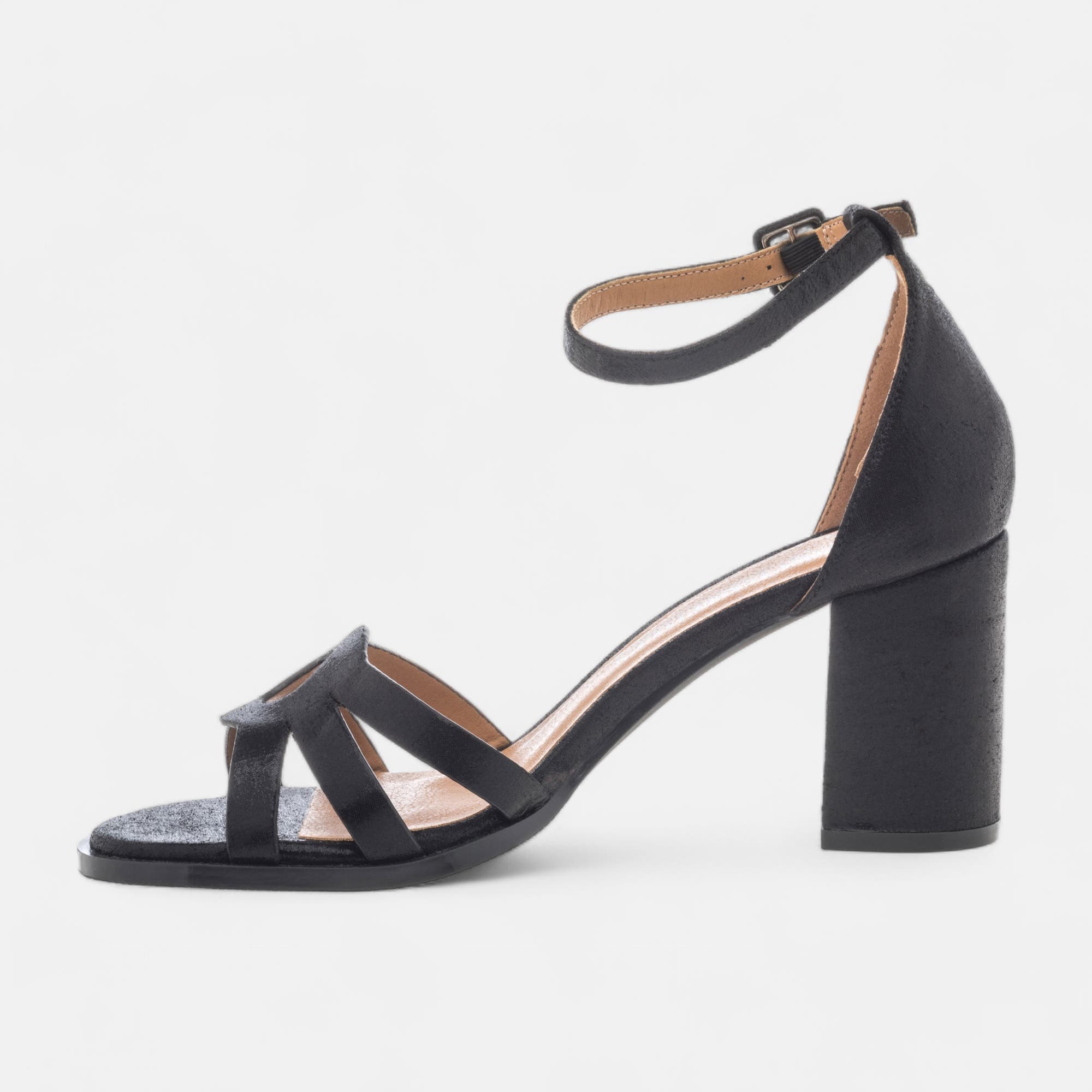 Nu-pieds à talon Femme noir