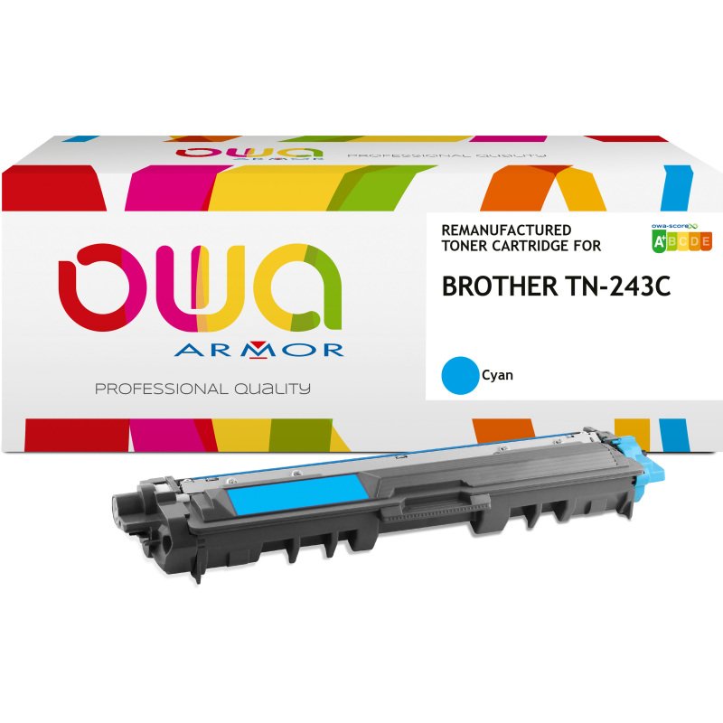 Toner remanufacturé OWA - standard - pour BROTHER TN-243Y