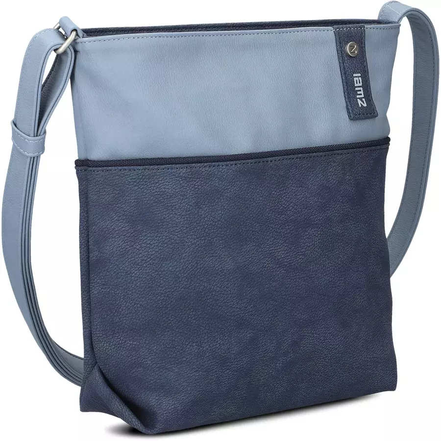zwei Jana J10 - Schultertasche 29 cm nubuk-blue