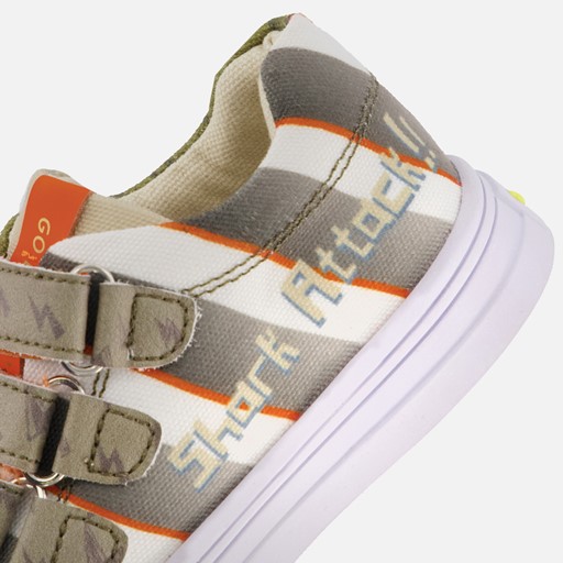 Go Bananas Shark Sneakers groen Canvas