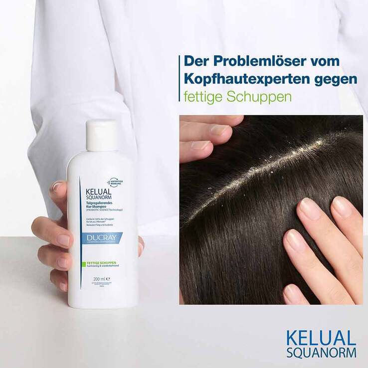 Ducray Kelual Squanorm Anti-Schuppen Shampoo fettig, 200 ml