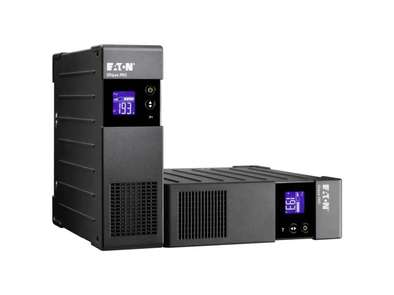 Eaton Ellipse ECO 1200 USB DIN - UPS (stativ-monterbar / ekstern) - AC 230 V - 750 Watt - 1200 VA - USB - output-stikforbindelser: 8 - 2U - 19