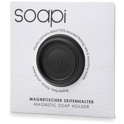 Seifenhalter recycelte Fischernetze, Schwarz