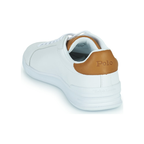 Polo Ralph Lauren - HRT CT II-SNEAKERS-LOW TOP LACE Blanco / Cognac