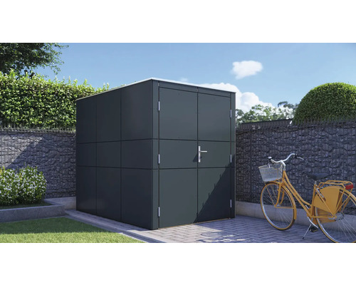 Bertilo HPL Design Bike Port fietsenstalling, 155 x 235 cm, antraciet