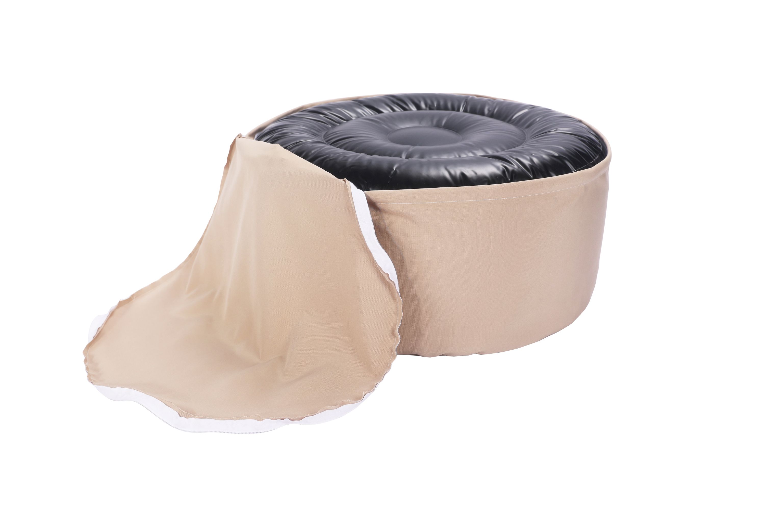Outdoor Pouf aufblasbar PATTY beige