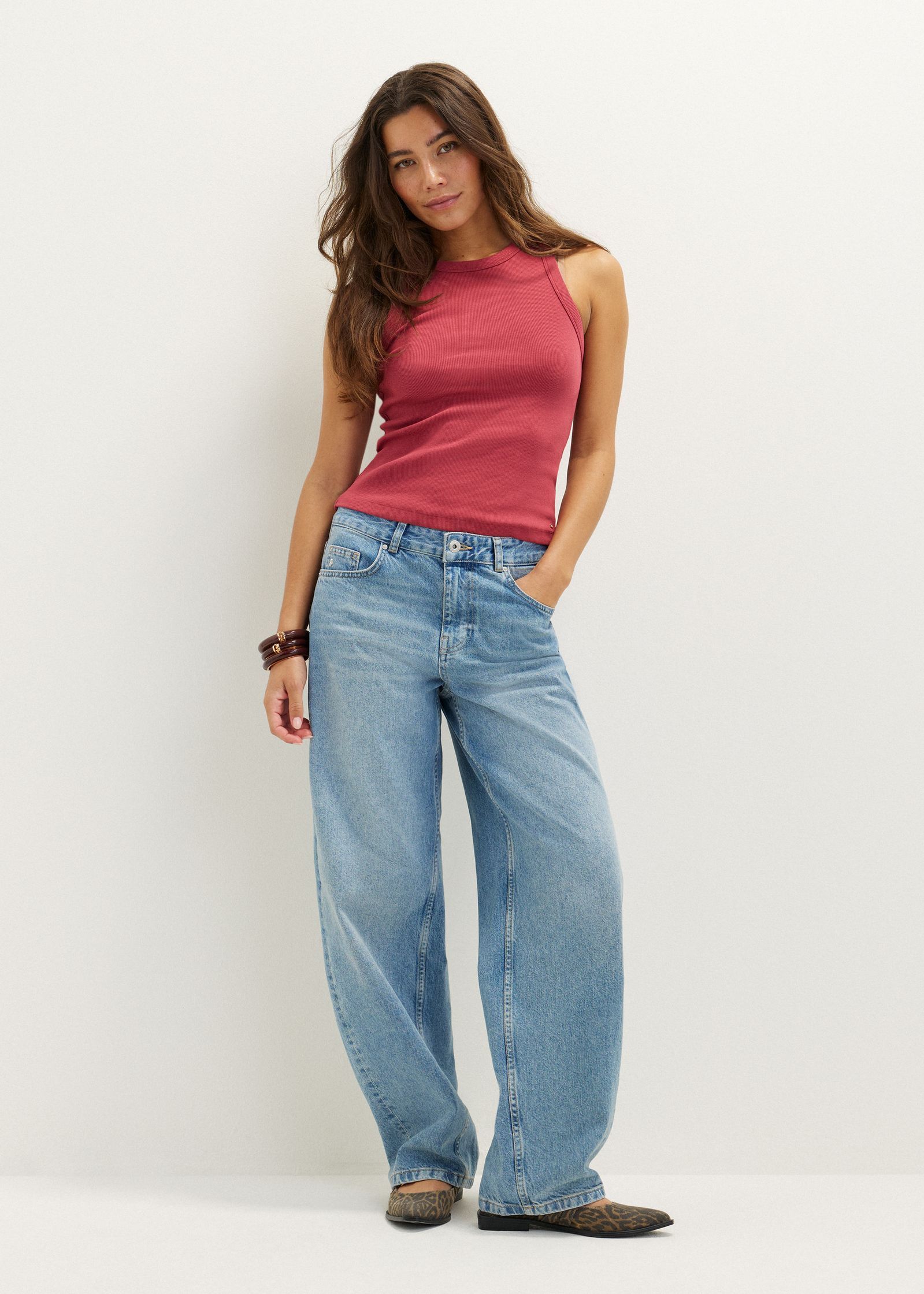 Singlet met rib
