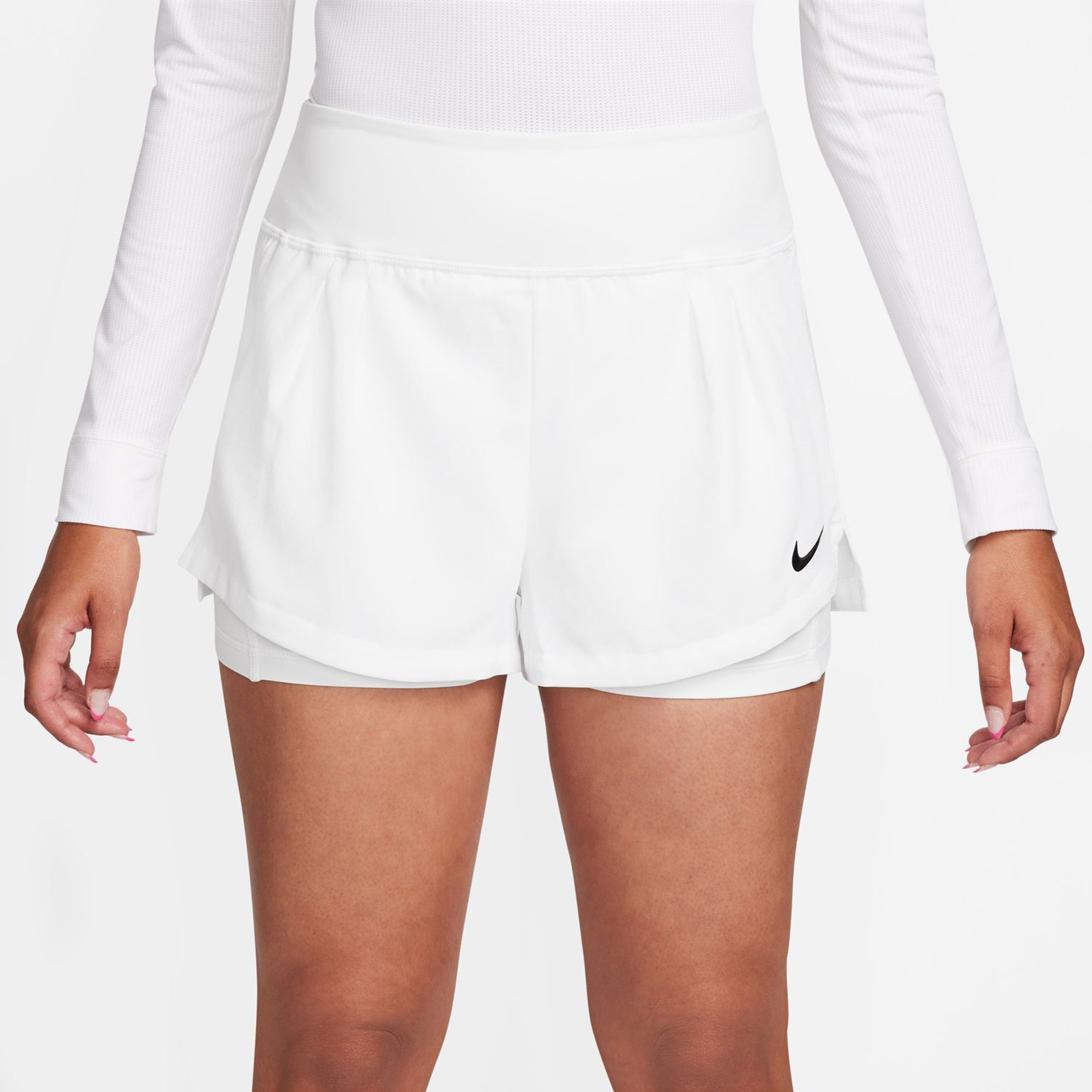 Nike Court Dri-Fit Advantage Shorts Femmes - Blanc