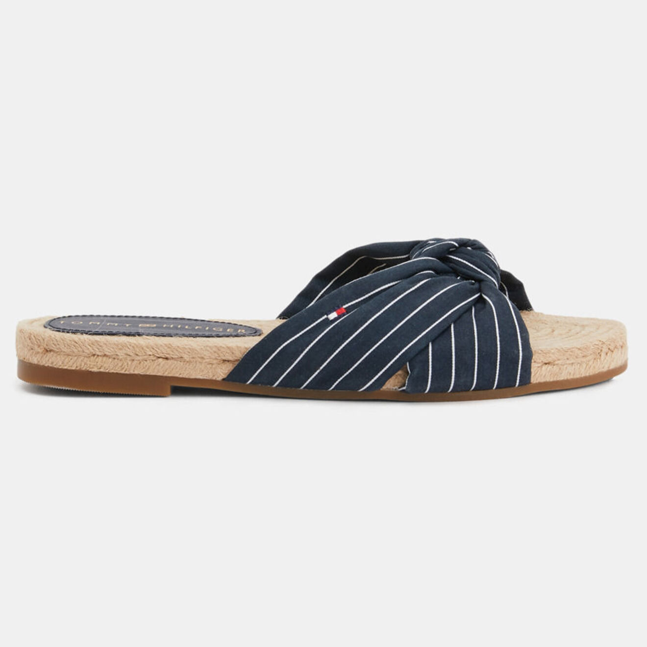 Tommy Hilfiger Mules espadrilles rayées bleu marine