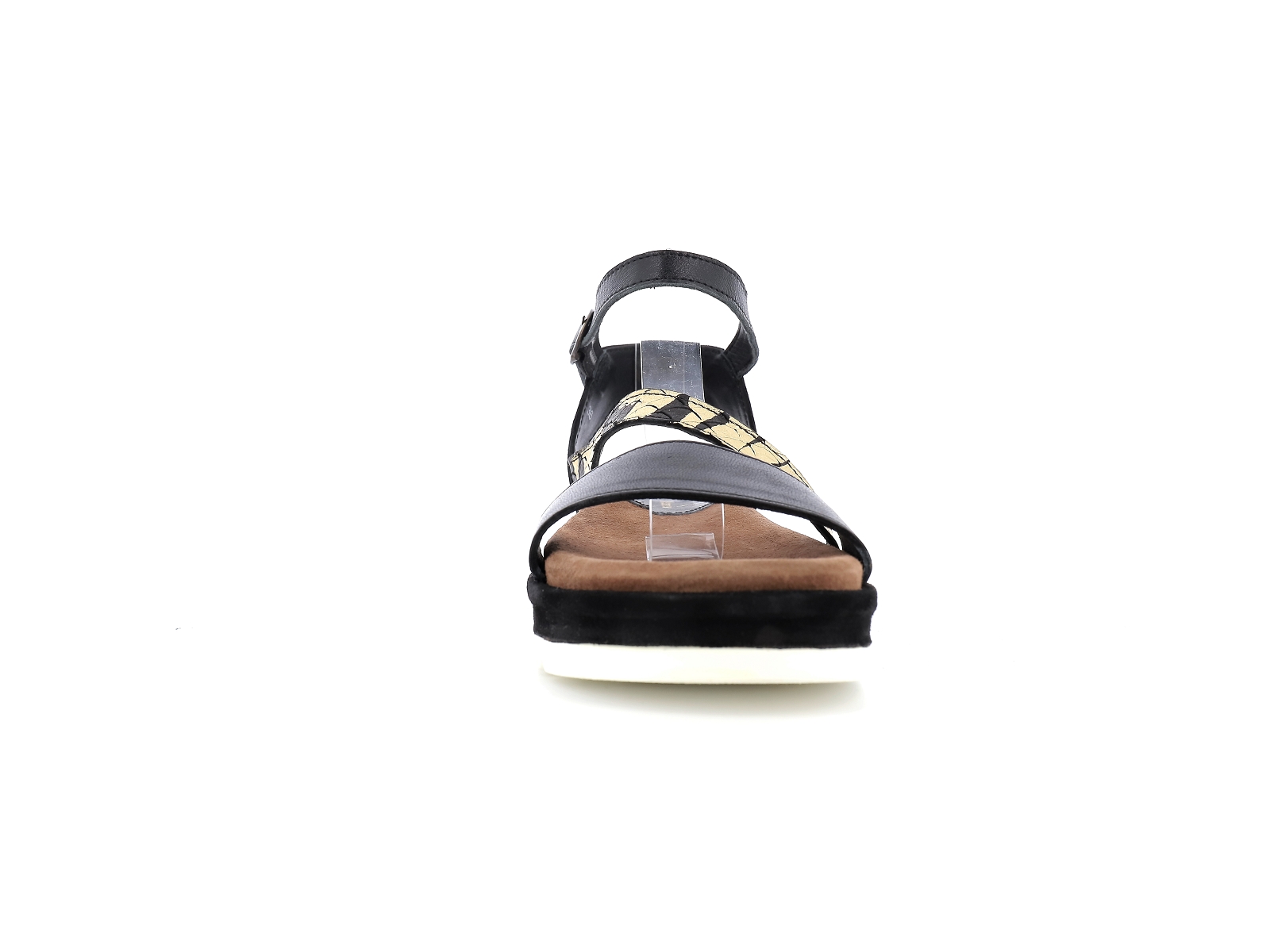 Metamorf ose-LACELLULE Cuir Noir Or