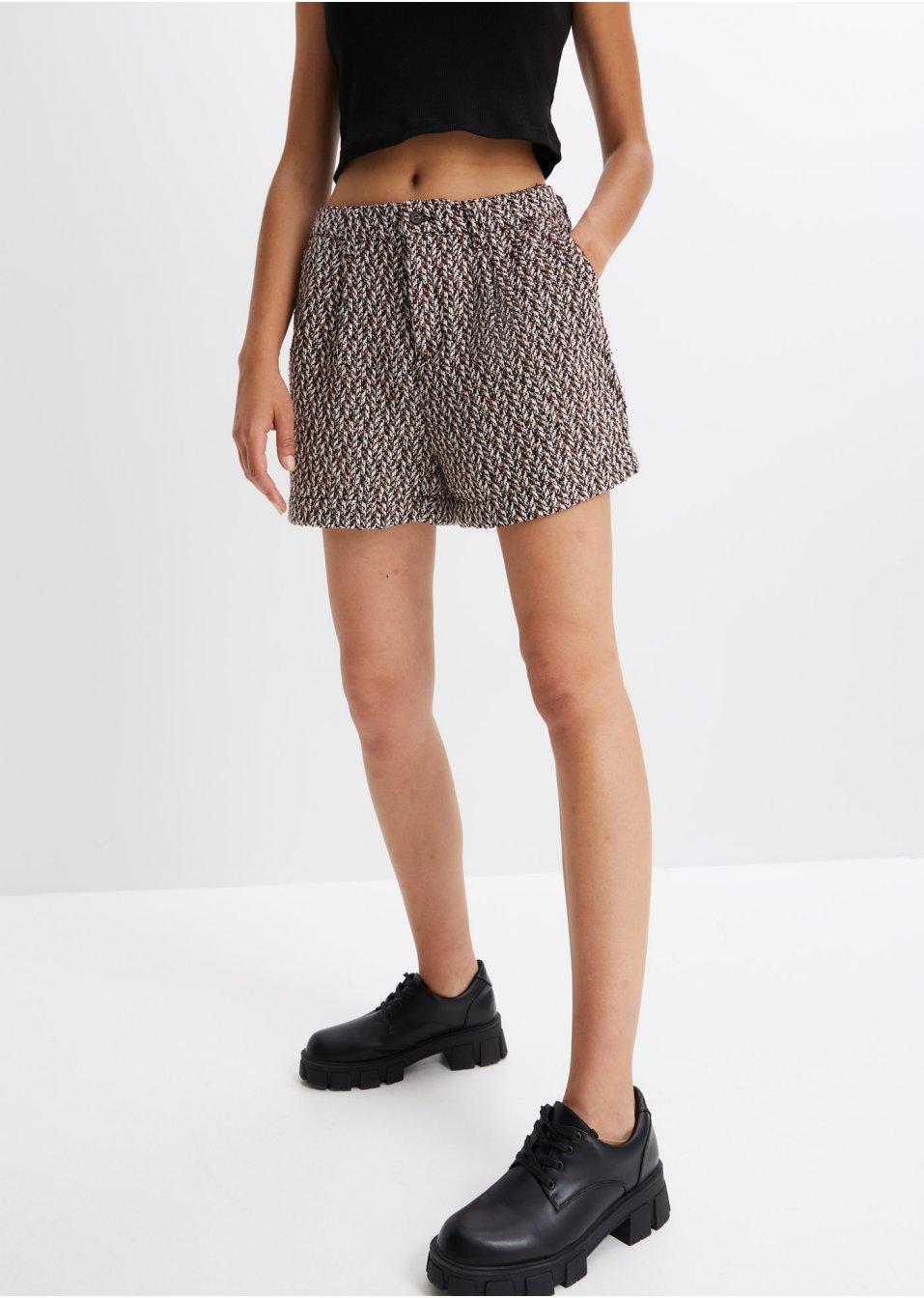 Short en bouclé