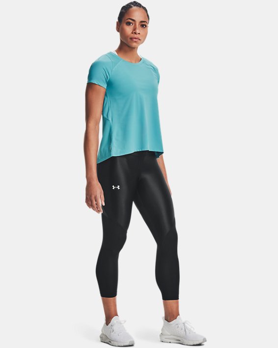 UNDER ARMOUR ISO-CHILL LØBE T-SHIRT TURKIS