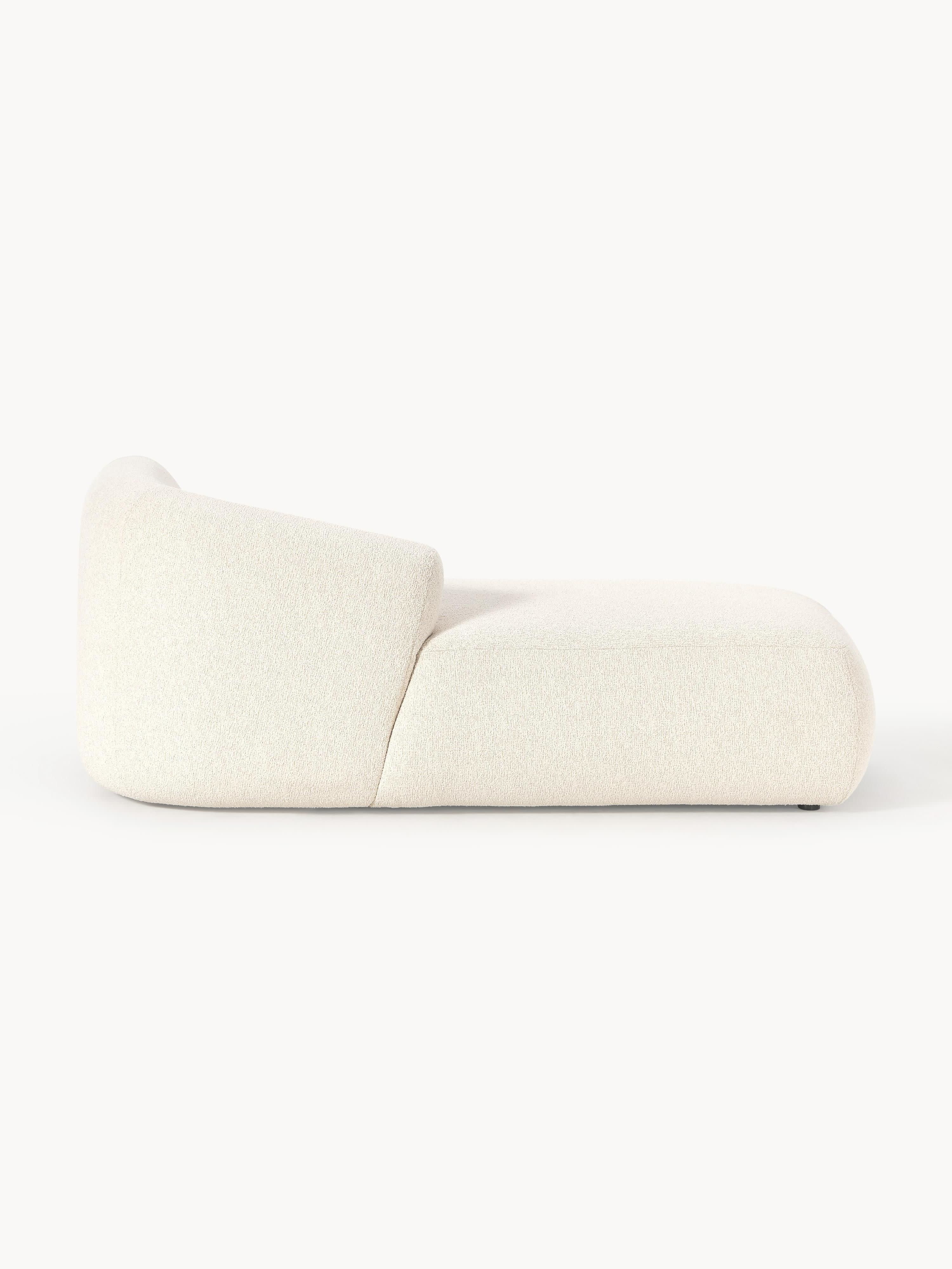 Chaise longue hoekmodule Sofia uit bouclé