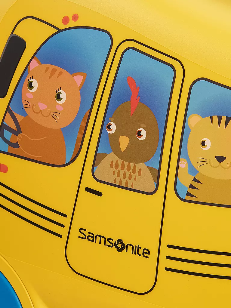 SAMSONITE Kinder Trolley mit vier Rollen DREAM2GO School Bus gelb