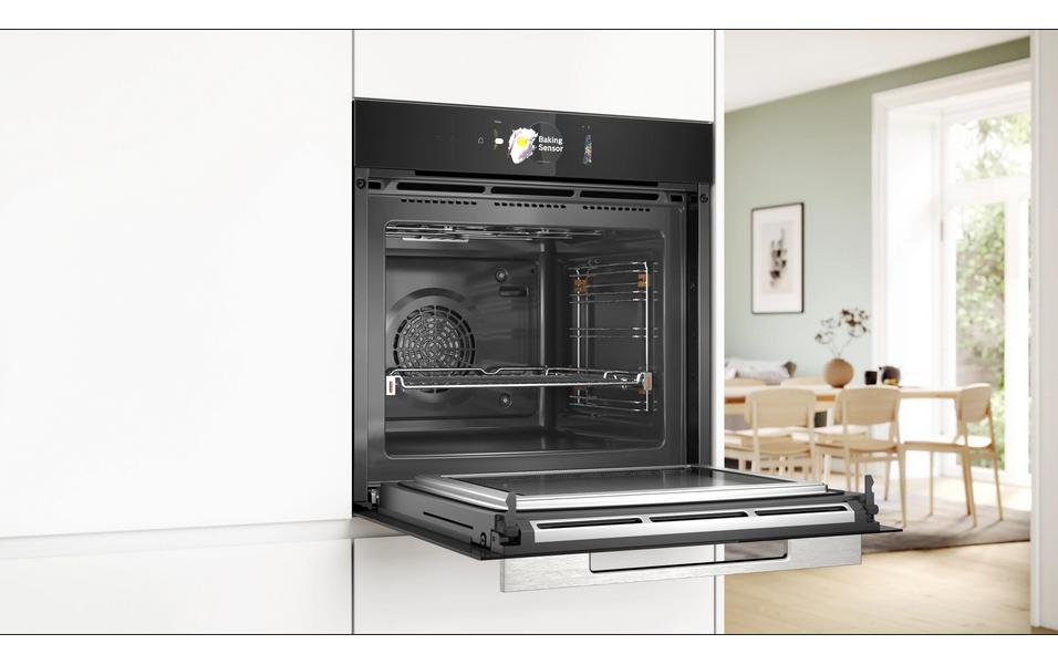 Einbaubackofen HMG778NB1 Schwarz<br>Einbaubackofen mit Mikrowellenfunktion