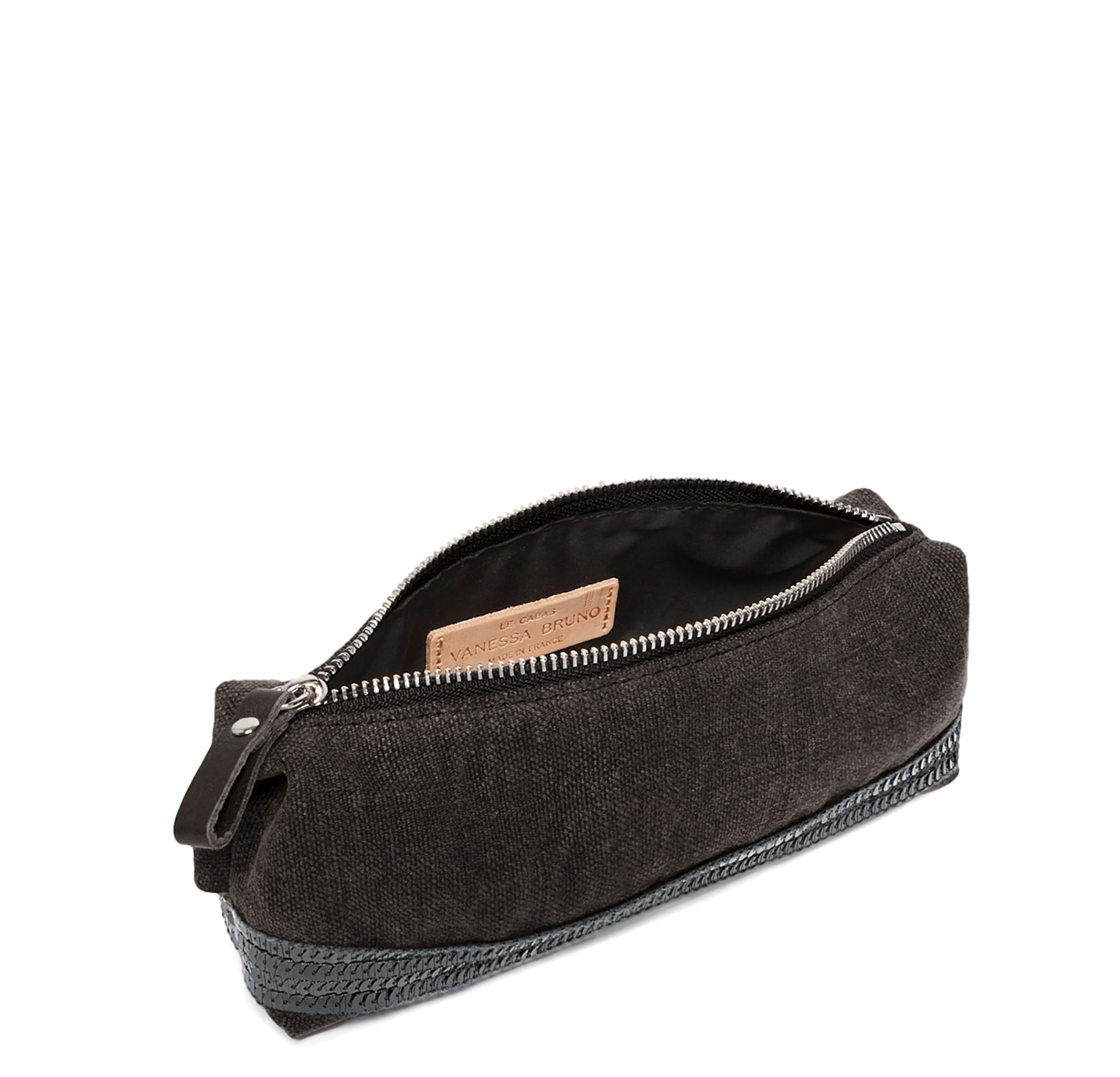 Trousse en lin | Marron