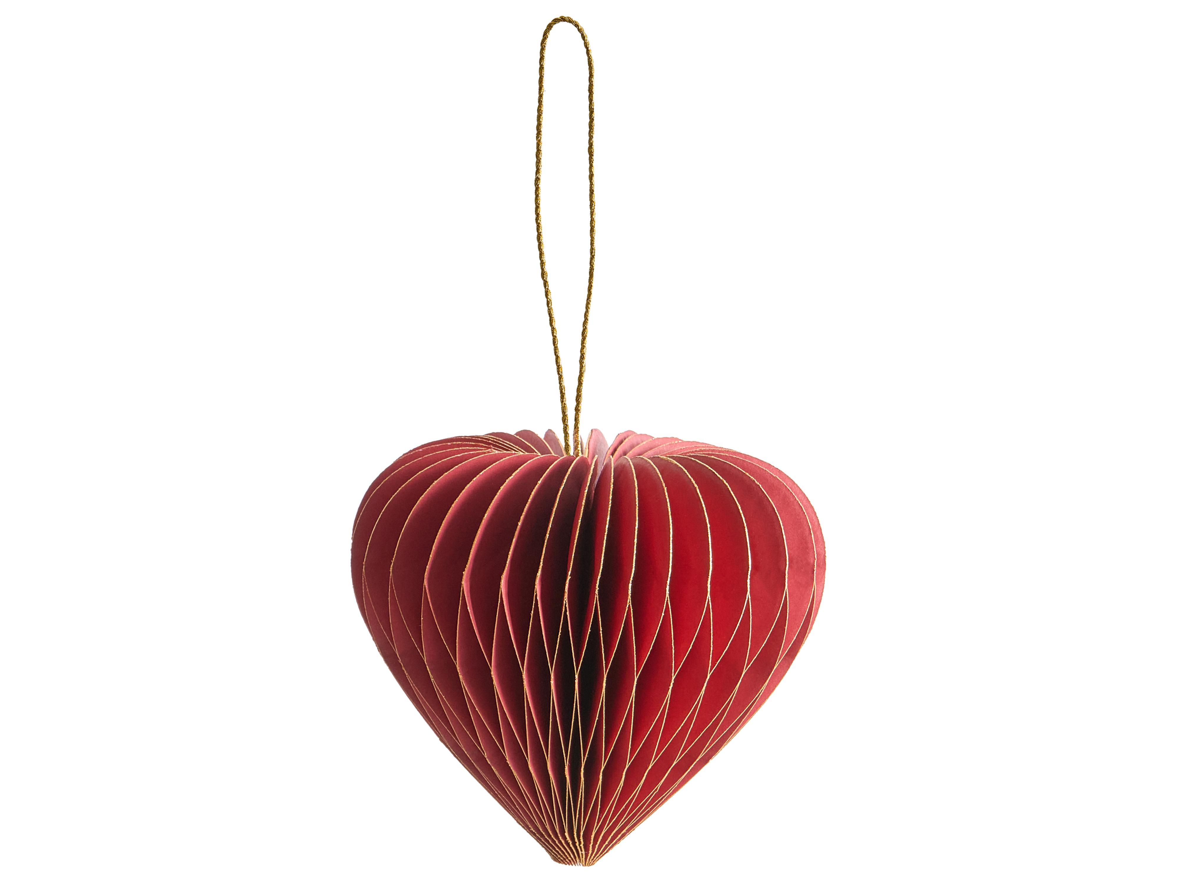 Set van 18 kerstornamenten SUSA Papier Rood