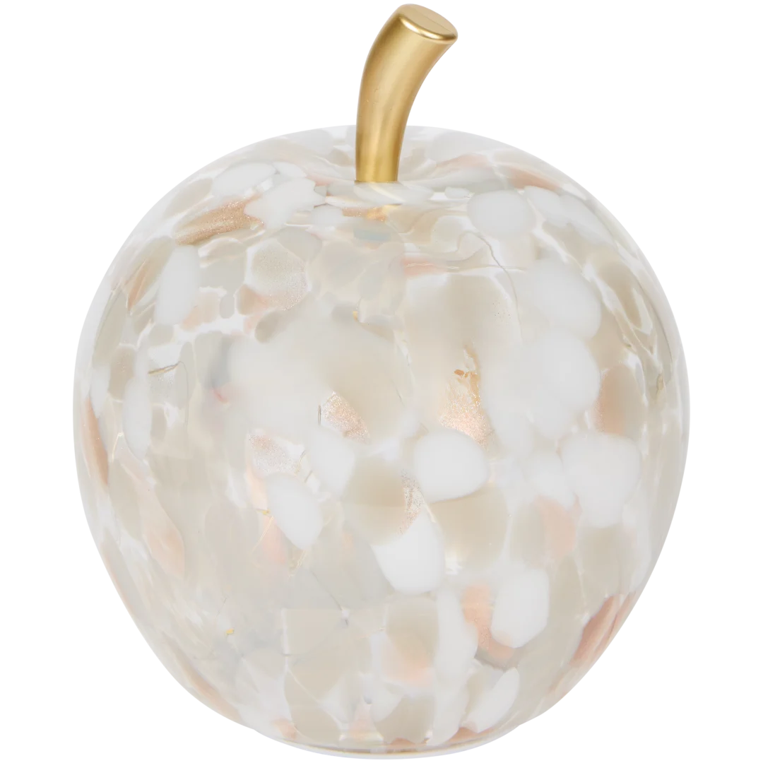 Pomme en verre avec LED