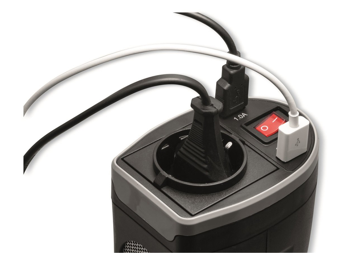Technaxx TE13 12/230 omvormer met 2 USB-poorten