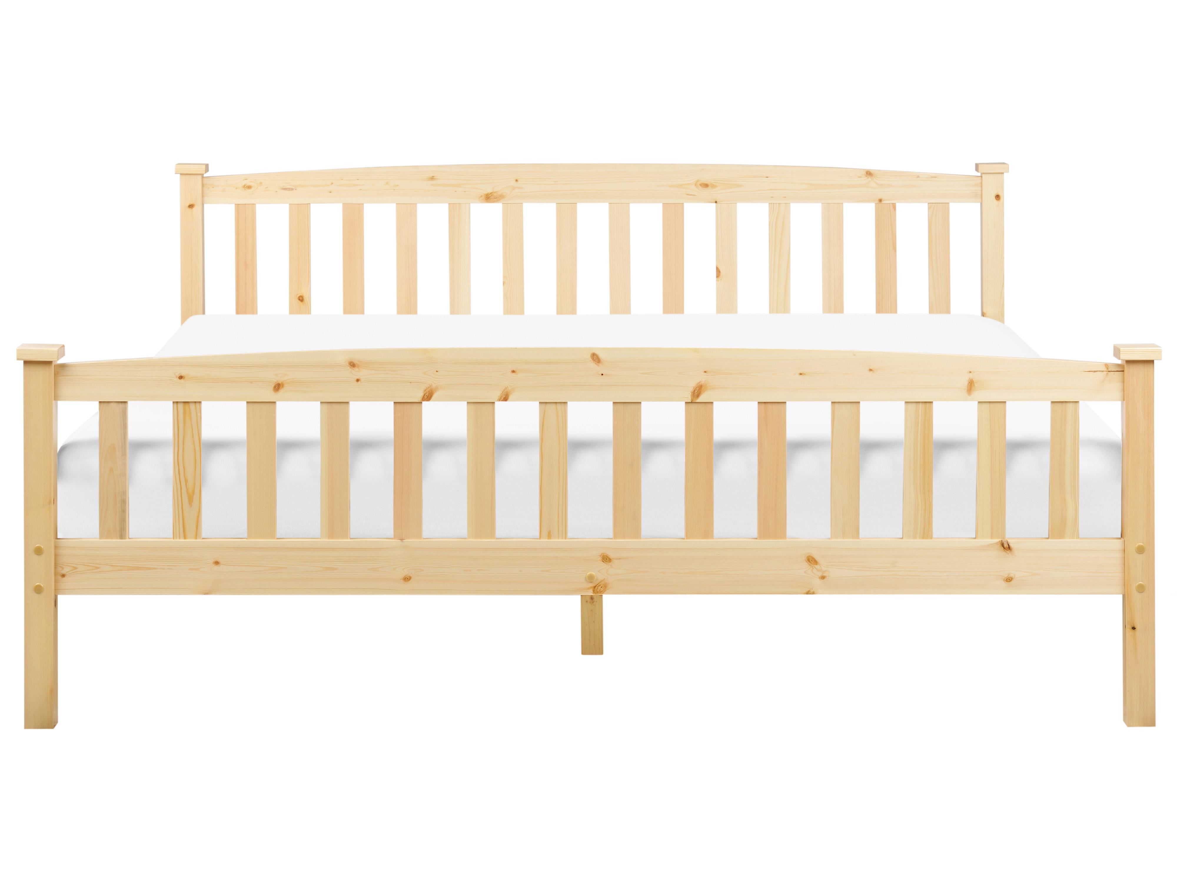 Bed Dennenhout GIVERNY 180 x 200 cm Lichtbruin