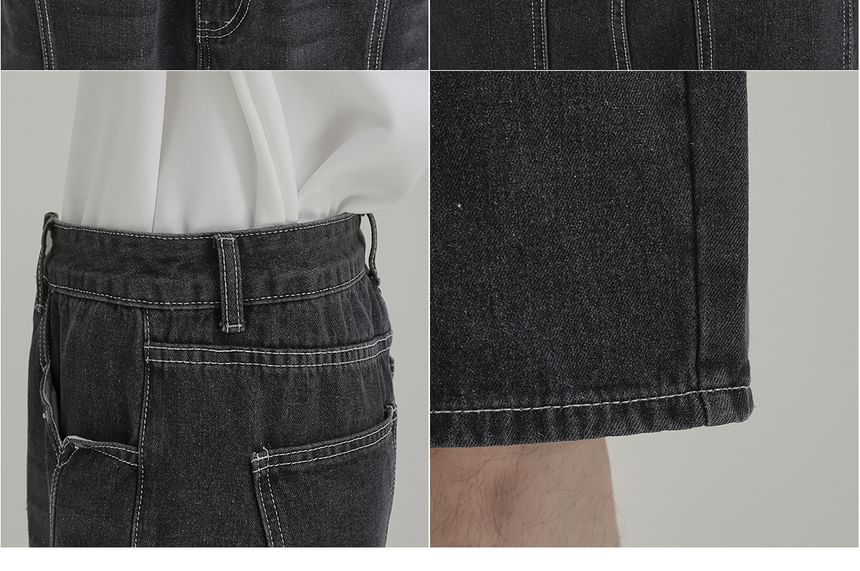DAZO Studios - Mid Rise Washed Denim Shorts