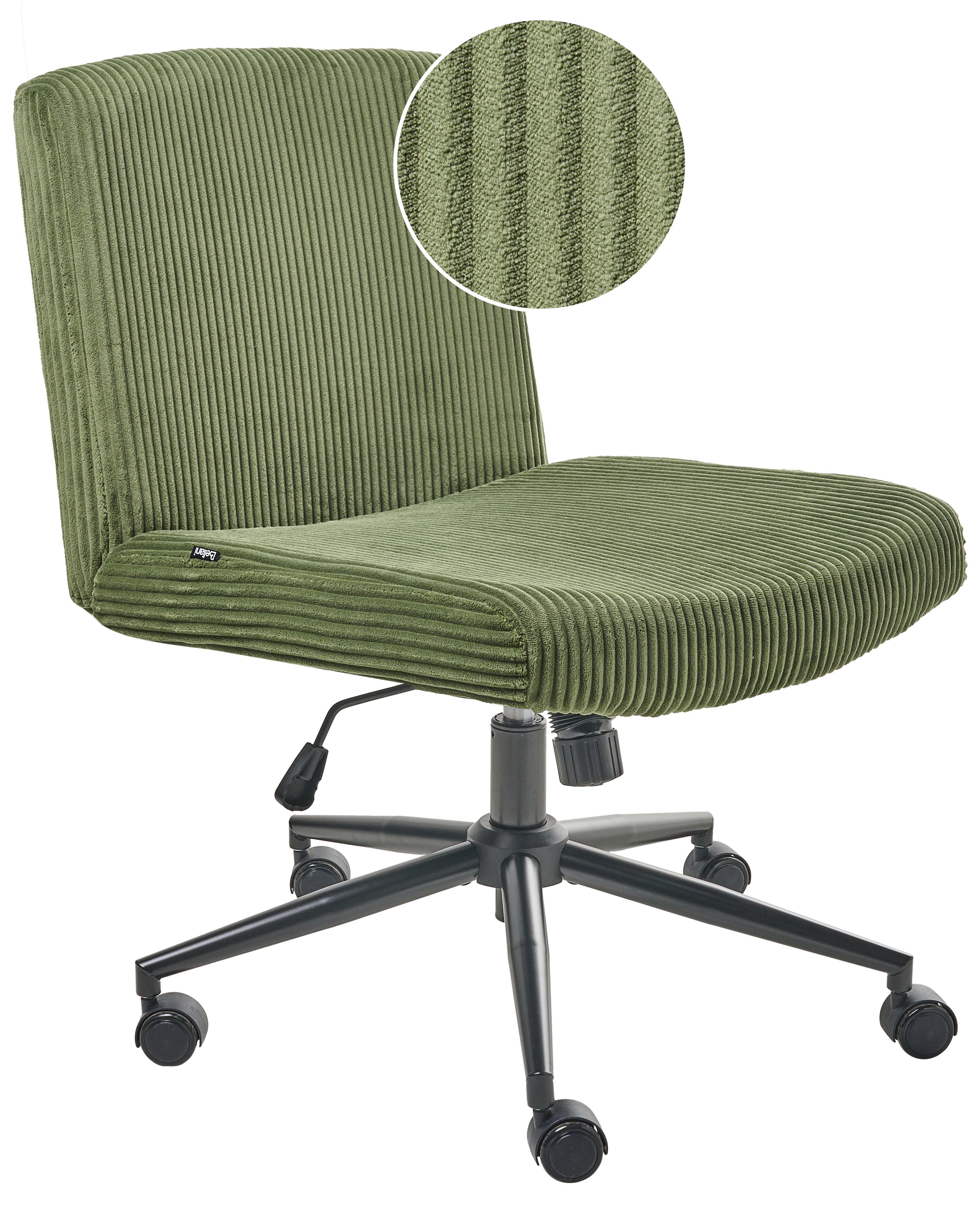 Bureaustoel GEDDES Corduroy Groen