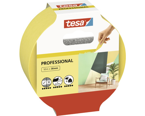 tesa Schilderstape Professional geel 30 mm x 50 m