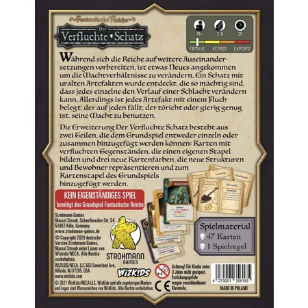Asmodee Strohmann Games Fantastische Reiche - Der Verfluchte Schatz (Erweiterung)