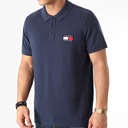 Polo Manches Courtes Tommy Badge 0327 Bleu Marine