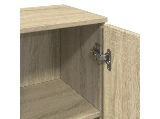 Armoire salle de bain chêne sonoma 30x30x190 cm