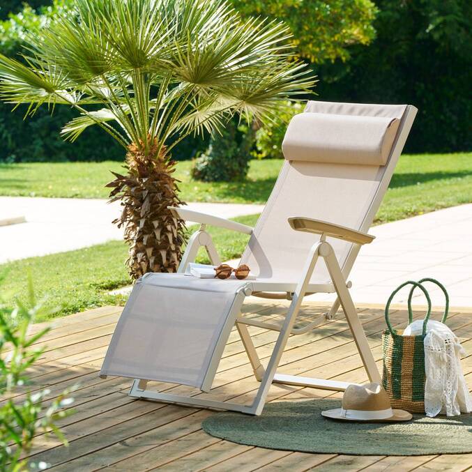 Fauteuil de jardin DECIMA Lin / Argile