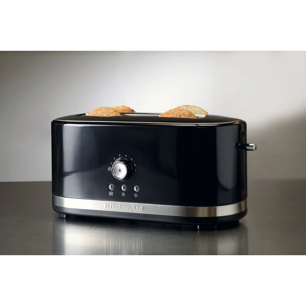 grille pain avec 2 fentes longues 1800W noir onyx argent Kitchenaid
