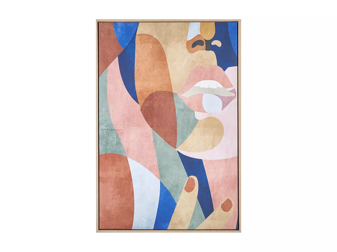 Imprimé sur toile BITETTO Motif féminin 63 x 99 cm Multicolore