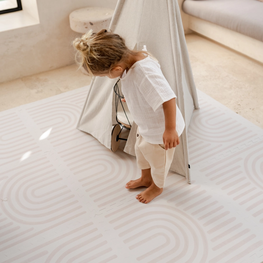toddlekind Prettier Puzzle Spielmatte Linear Linen 120 x 180 cm