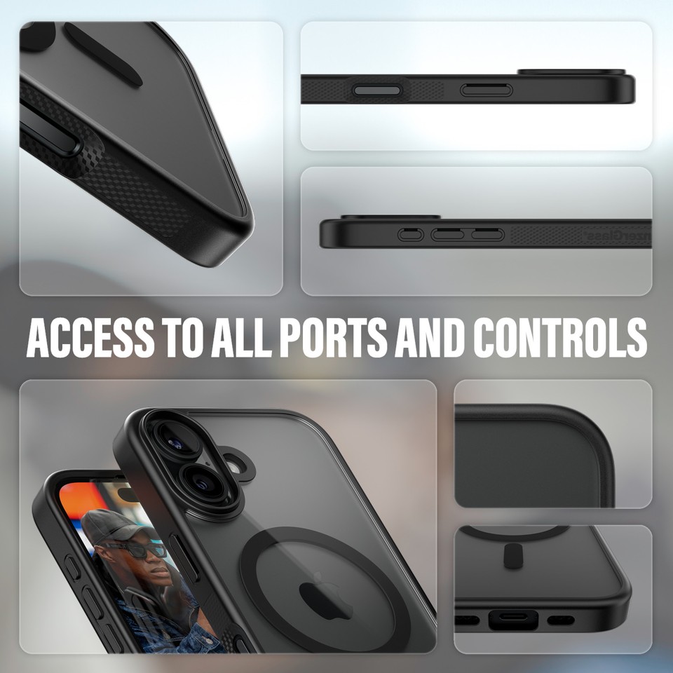 PanzerGlass - HardCase MagSafe - iPhone 16 - Sort