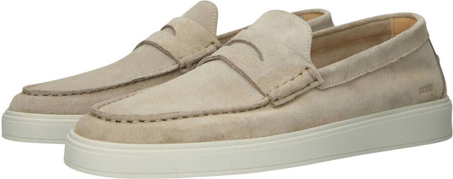 BLACKSTONE Loafers Heren Zuko Enzo Maat: 41 Materiaal: Suède Kleur: Beige