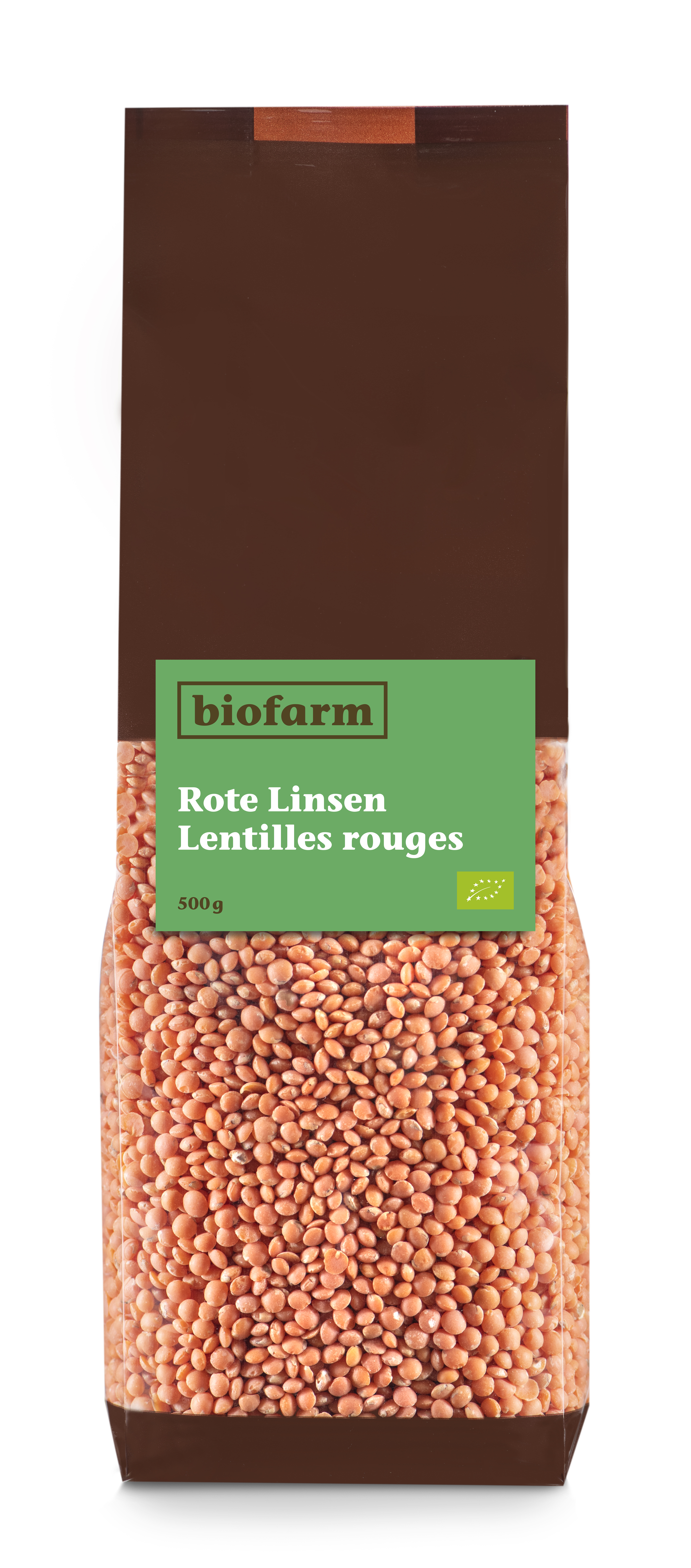 Biofarm Rote Linsen Knospe Btl 500 g