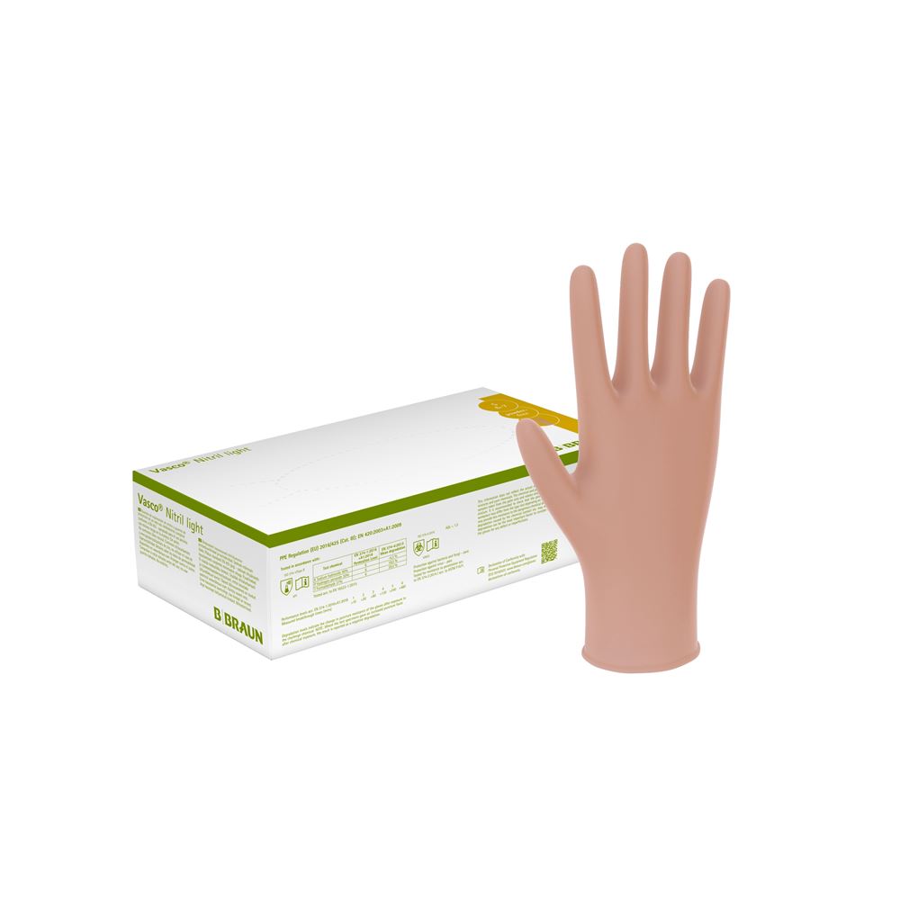 VASCO Nitril Light Untersuchungs-Handschuhe L latexfrei ungepudert 100 Stk