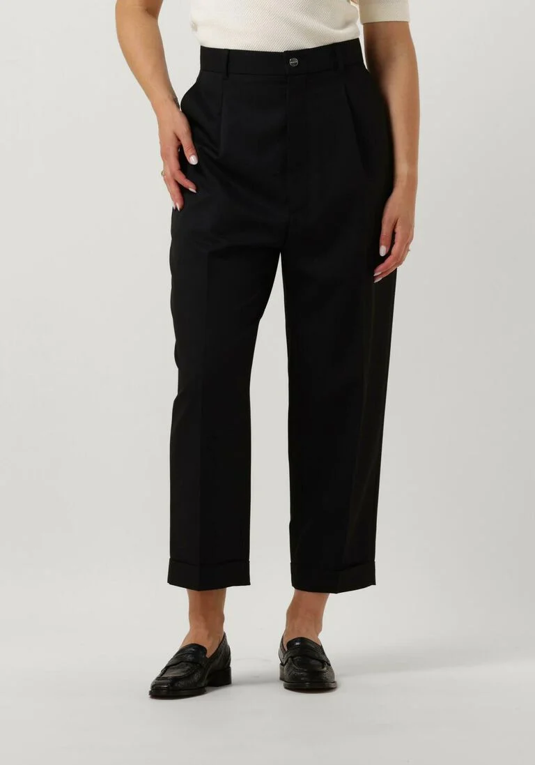 VANILIA zwarte vanilia chino wool relaxed chino