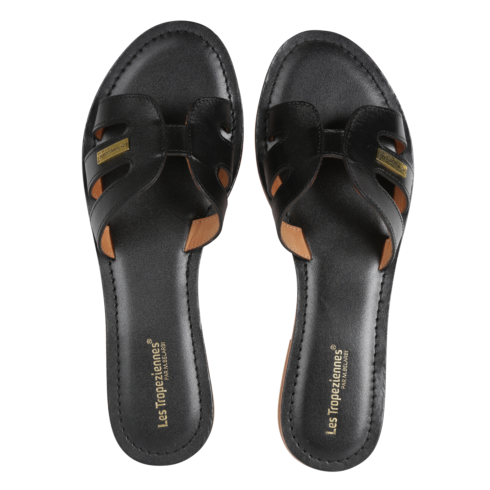 DAMIA - Mules en cuir| Noir