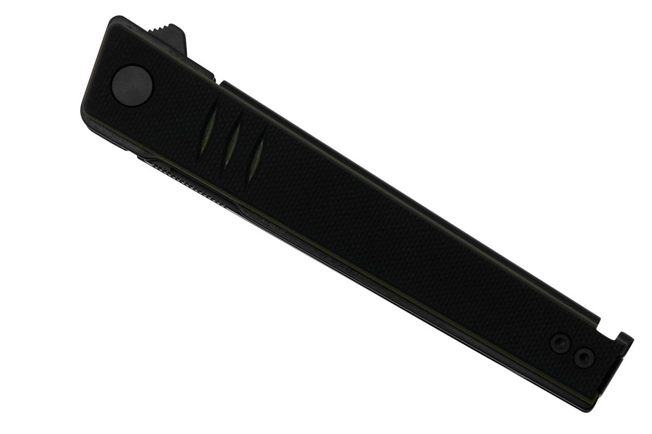 Real Steel Kikashi 8071GB Black PVD 14C28N, Black Green G10, zakmes