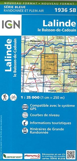 IGN - 1936 SB LALINDE LE BUISSON 1 25 000