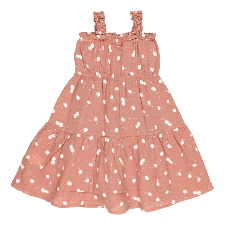 Búho Robe Gaze de Coton Bio Pommes | Terracotta