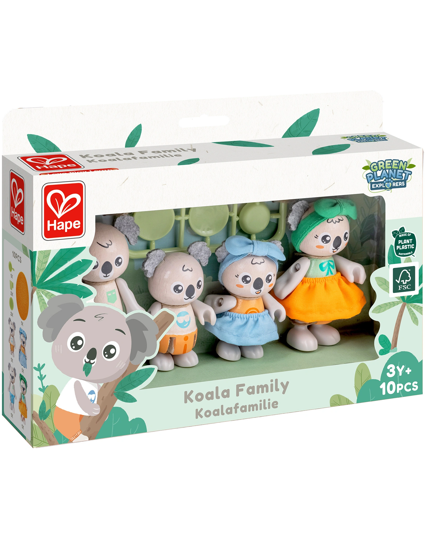 Puppenhaus-Figuren KOALA FAMILY 10-teilig in bunt