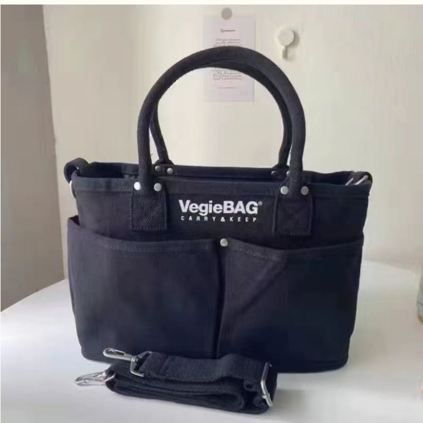 Basaran - Belettering Multi-Pocket Tote Bag / Bag Charm / Set